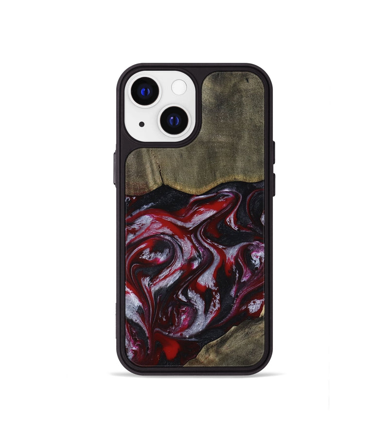 iPhone 13 mini Wood Phone Case - Royalty (Red, 816612)