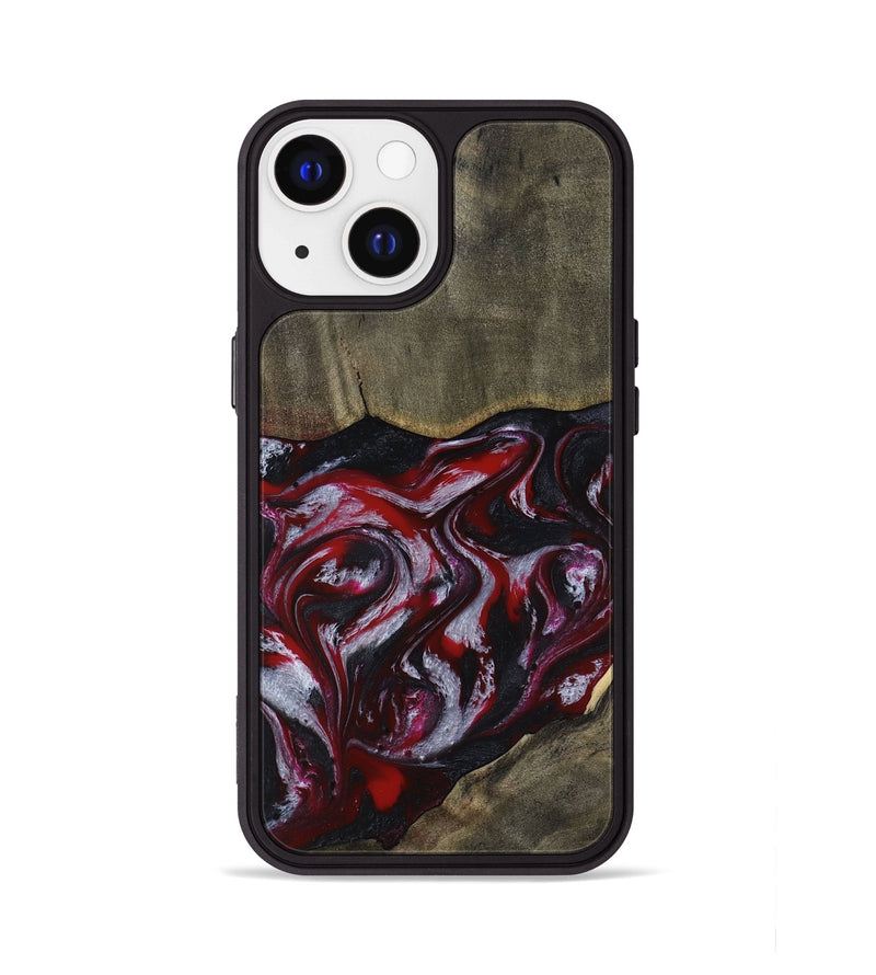 iPhone 13 Wood Phone Case - Royalty (Red, 816612)