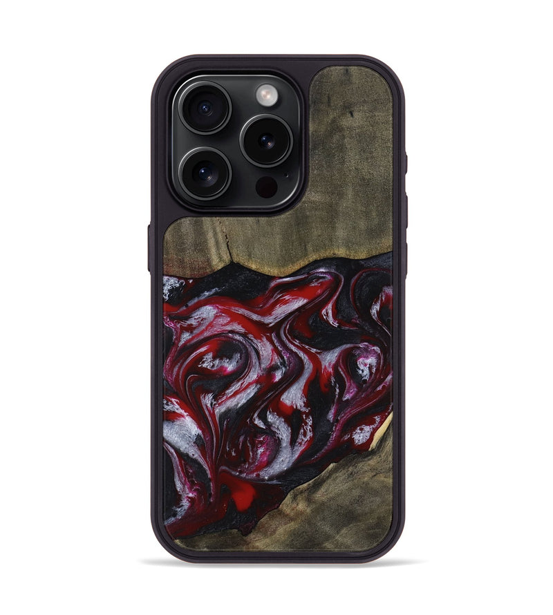 iPhone 15 Pro Wood Phone Case - Royalty (Red, 816612)