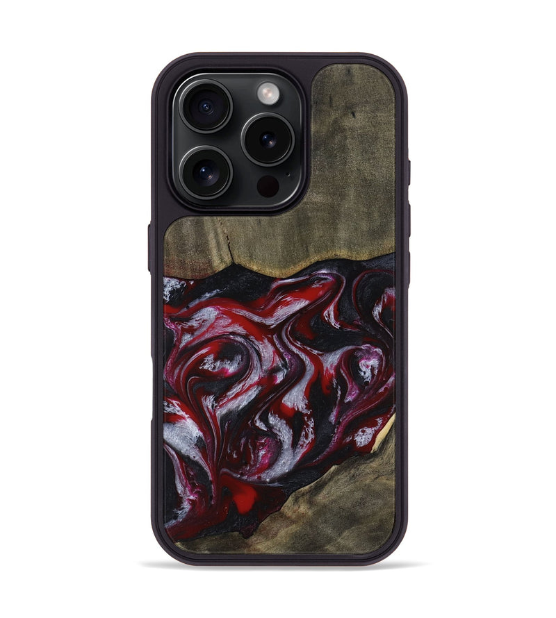 iPhone 16 Pro Wood Phone Case - Royalty (Red, 816612)