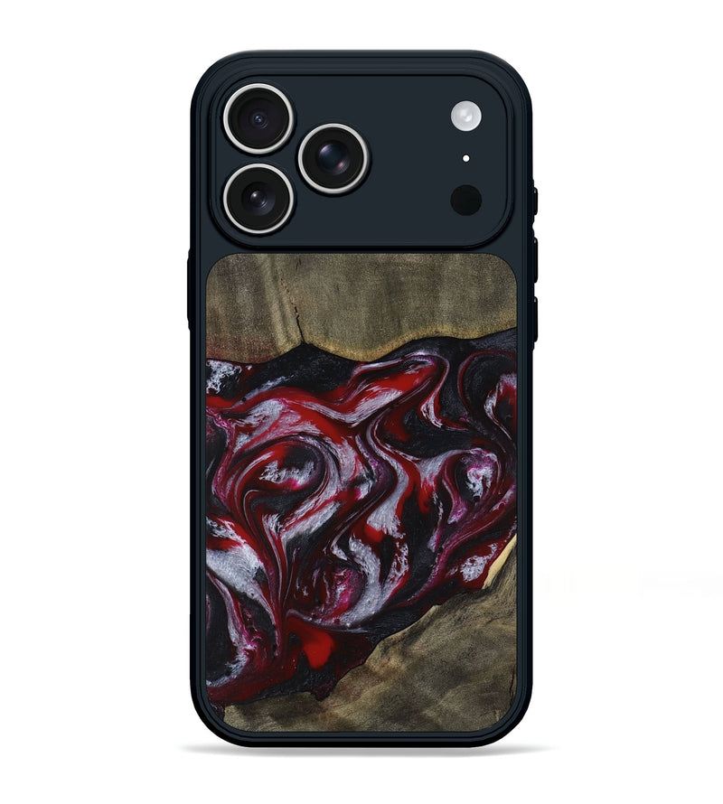 iPhone 17 Pro Max Wood Phone Case - Royalty (Red, 816612)
