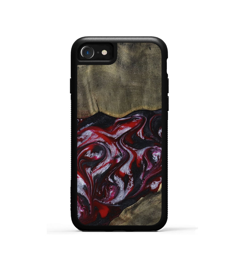 iPhone SE Wood Phone Case - Royalty (Red, 816612)
