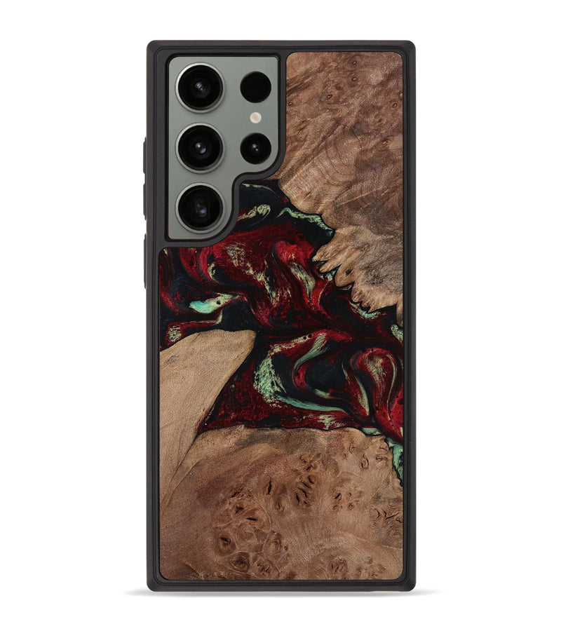 Galaxy S23 Ultra Wood Phone Case - Angel (Red, 816613)