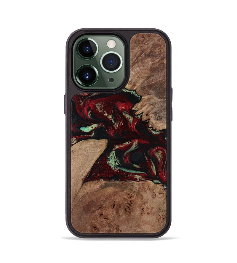 iPhone 13 Pro Wood Phone Case - Angel (Red, 816613)