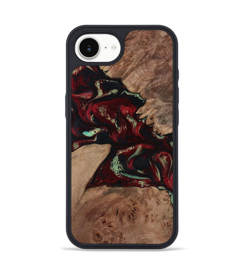 iPhone 16e Wood Phone Case - Angel (Red, 816613)