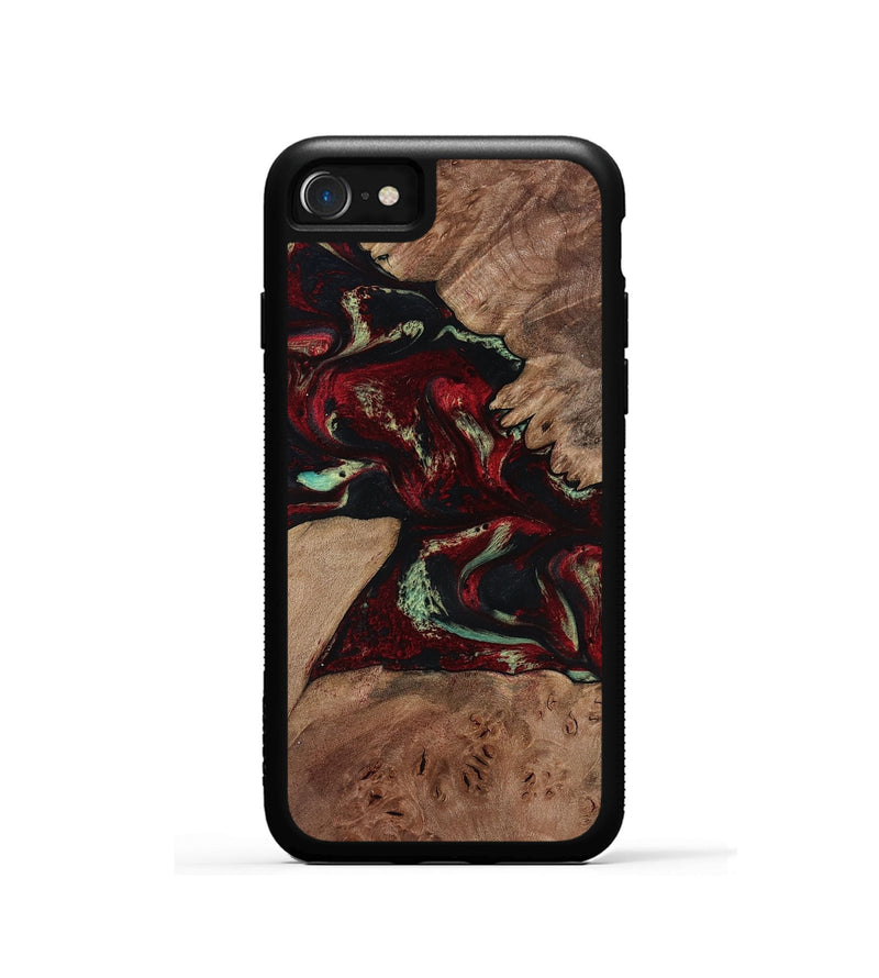 iPhone SE Wood Phone Case - Angel (Red, 816613)