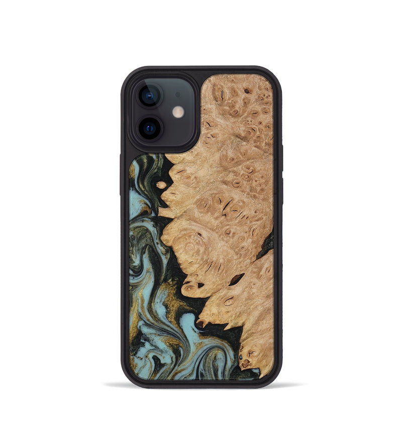iPhone 12 mini Wood Phone Case - Calum (Green, 816640)