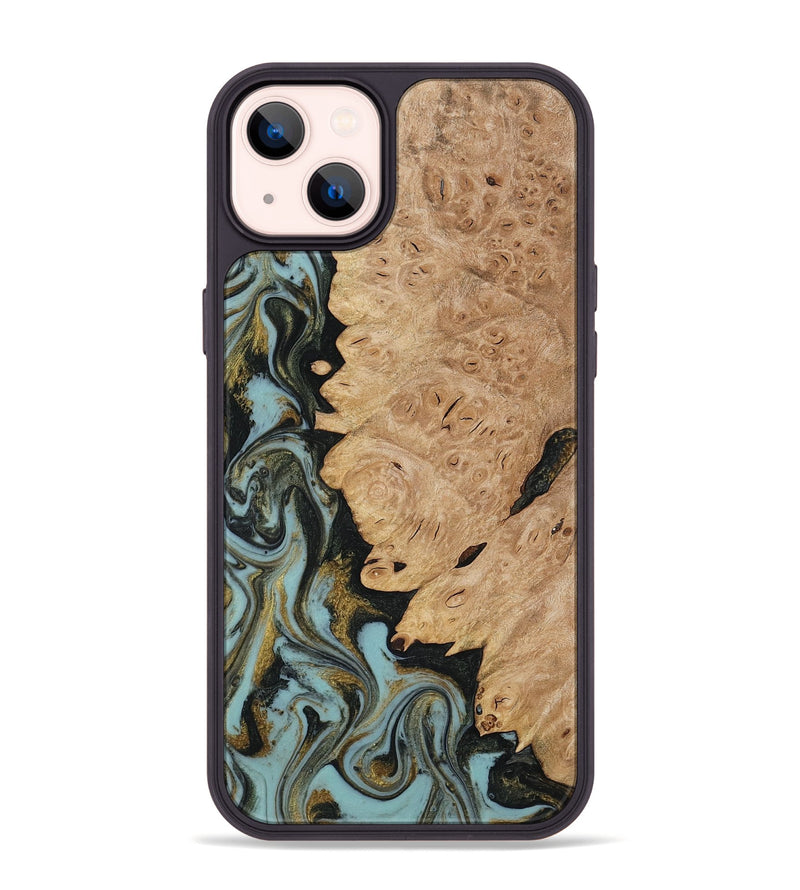 iPhone 14 Plus Wood Phone Case - Calum (Green, 816640)