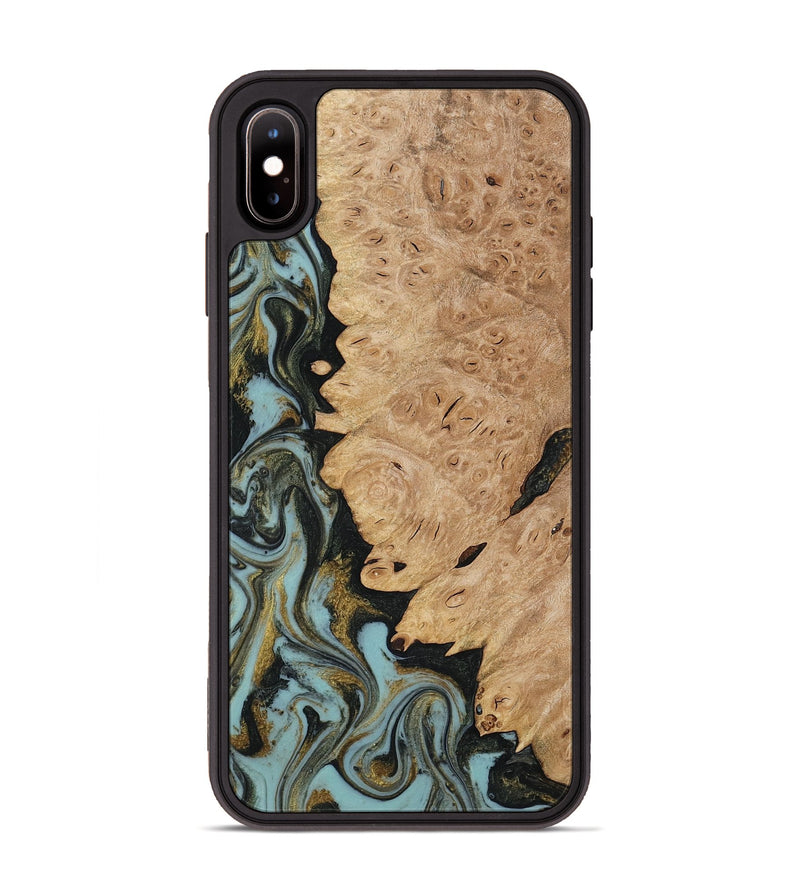 iPhone Xs Max Wood Phone Case - Calum (Green, 816640)