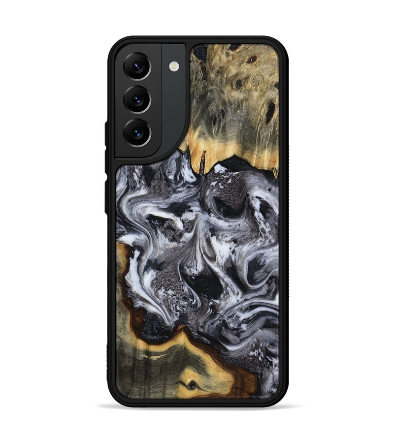 Galaxy S22 Plus Wood Phone Case - Cara (Black & White, 816652)