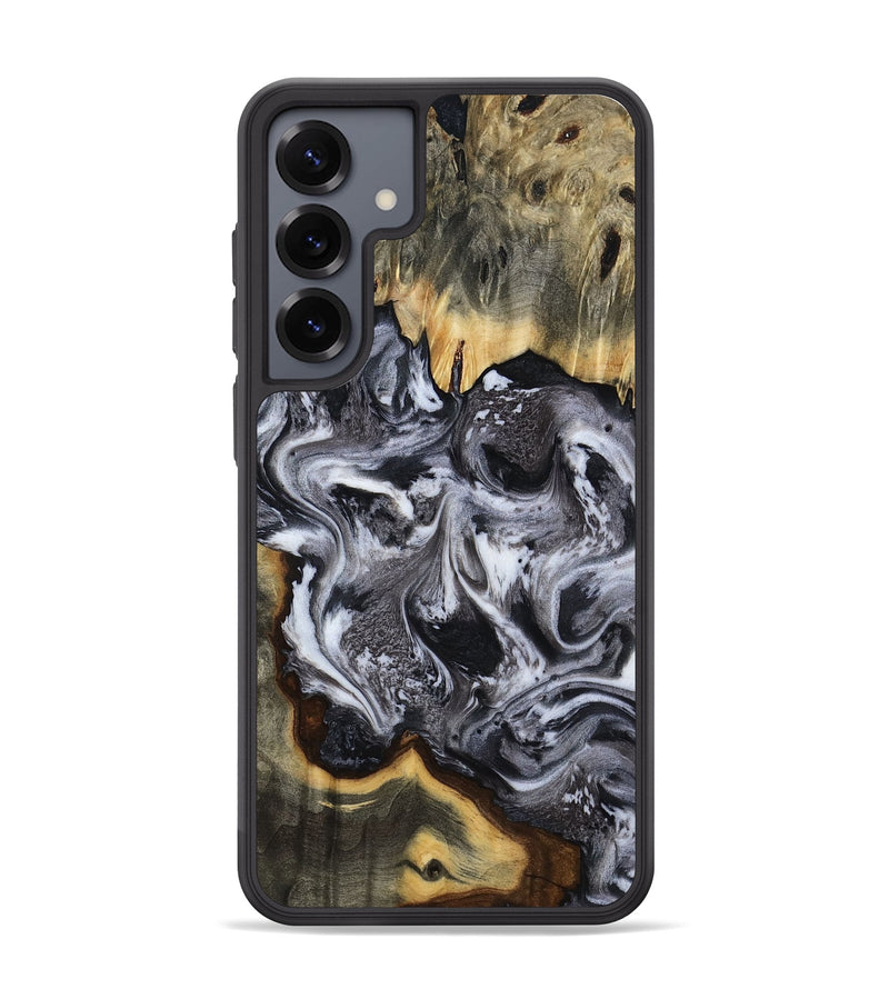 Galaxy S25 Plus Wood Phone Case - Cara (Black & White, 816652)