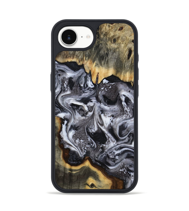 iPhone 17e Wood Phone Case - Cara (Black & White, 816652)