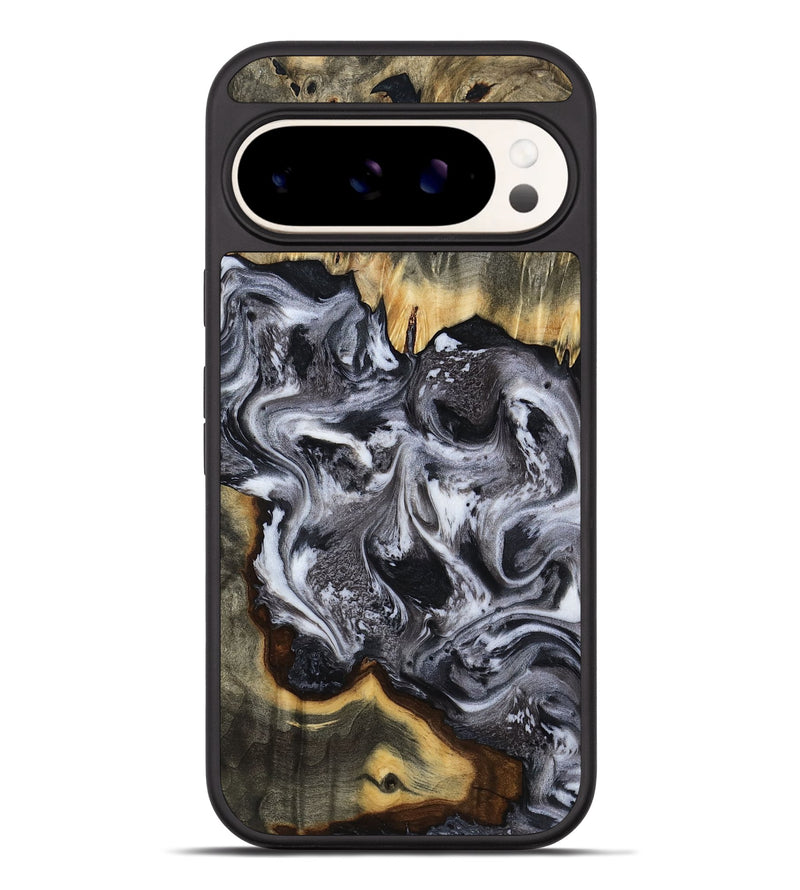 Pixel 9 Pro XL Wood Phone Case - Cara (Black & White, 816652)