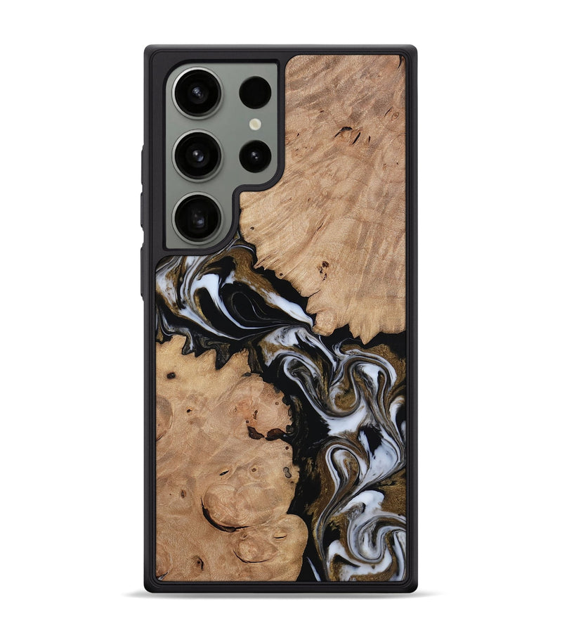 Galaxy S24 Ultra Wood Phone Case - Lona (Black & White, 816653)