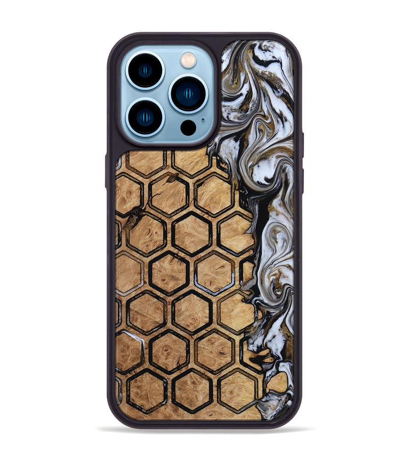 iPhone 14 Pro Max Wood Phone Case - Candi (Pattern, 816659)