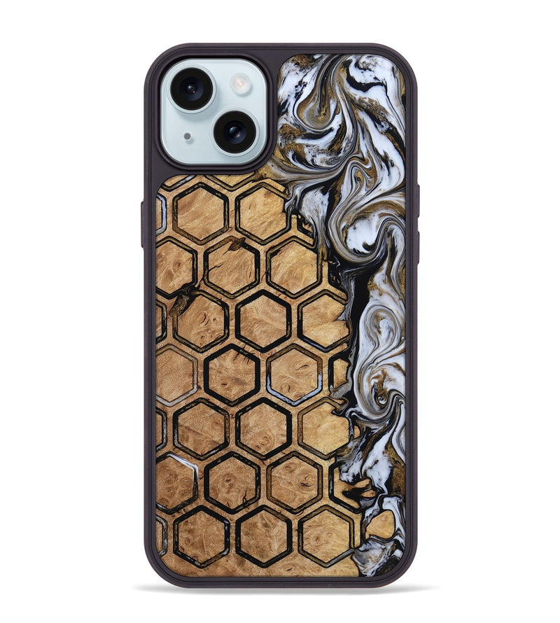 iPhone 15 Plus Wood Phone Case - Candi (Pattern, 816659)