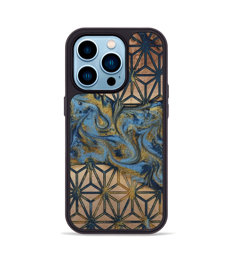 iPhone 14 Pro Wood Phone Case - Sheyla (Pattern, 816671)