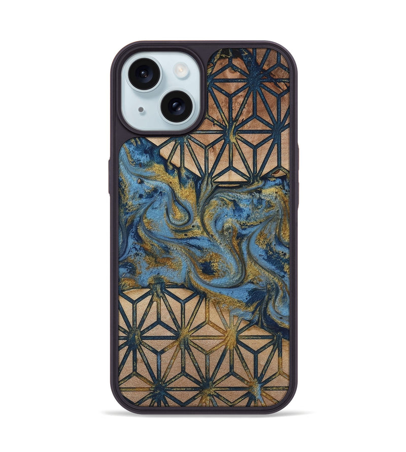 iPhone 15 Wood Phone Case - Sheyla (Pattern, 816671)