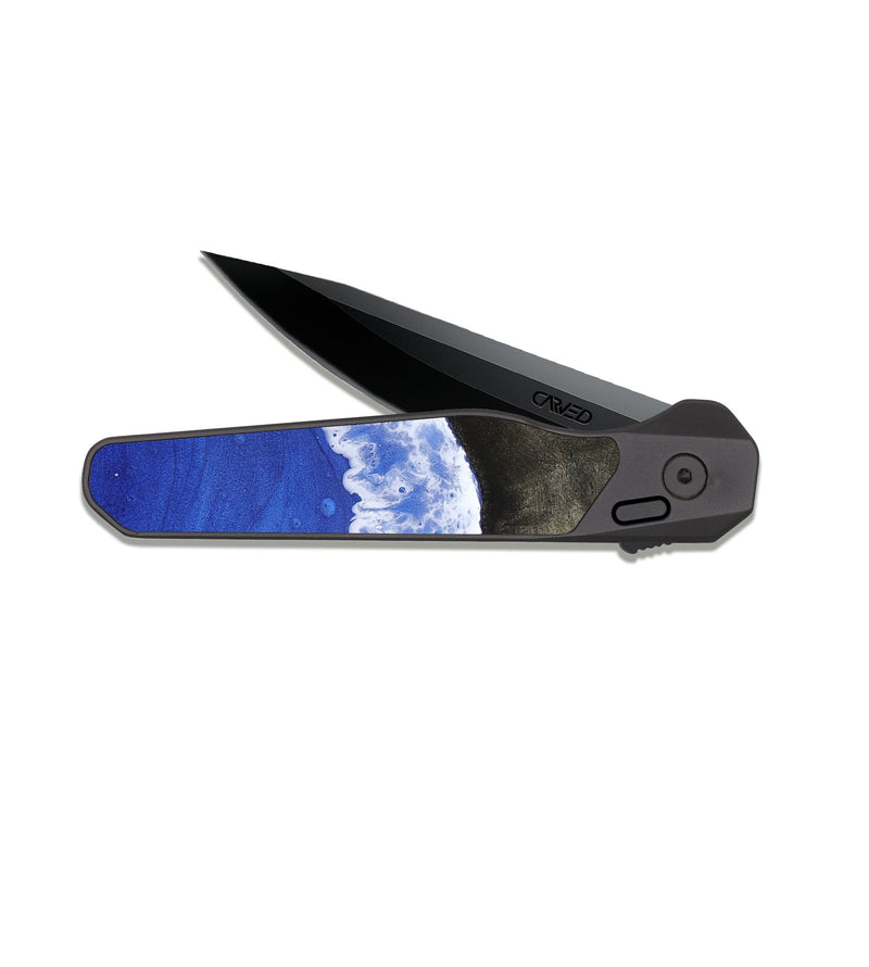 EDC Dark Slate Wood Pocket Knife - Stormi (Coastal, 816694)