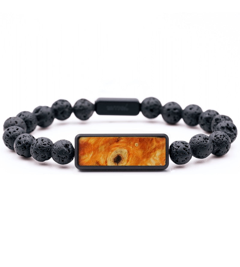 Lava Bead Wood Bracelet - Tristen (Wood Burl, 816700)