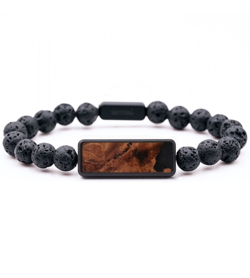 Lava Bead Wood Bracelet - Kent (Wood Burl, 816707)