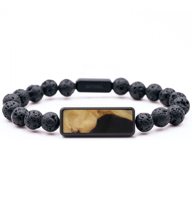 Lava Bead Wood Bracelet - Bryson (Wood Burl, 816711)