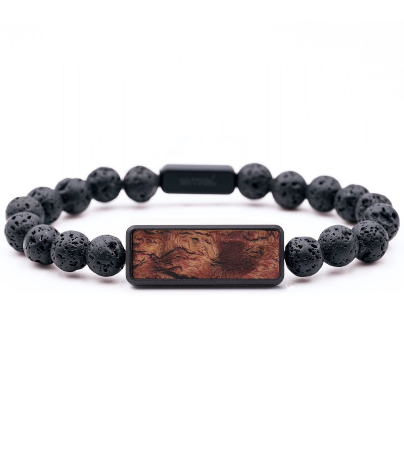 Lava Bead Wood Bracelet - Tami (Wood Burl, 816713)
