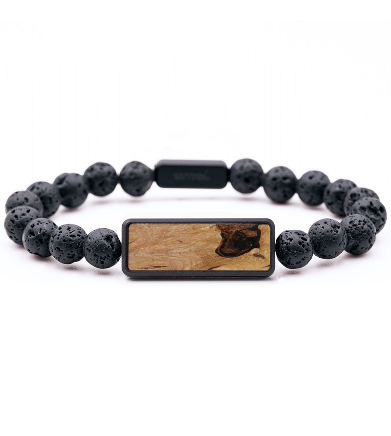Lava Bead Wood Bracelet - Laverne (Wood Burl, 816718)