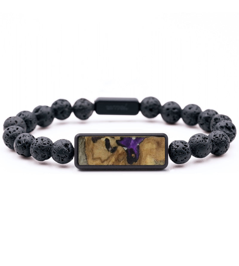 Lava Bead Wood Bracelet - Barrett (Wood Burl, 816719)