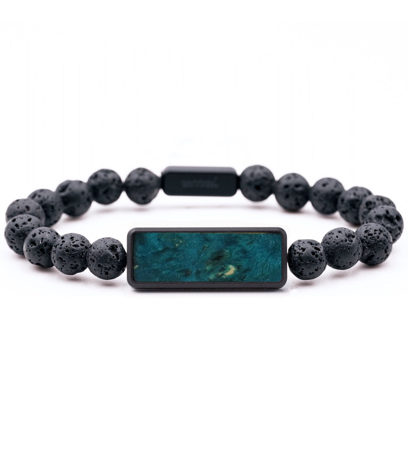 Lava Bead Wood Bracelet - Taylor (Wood Burl, 816724)