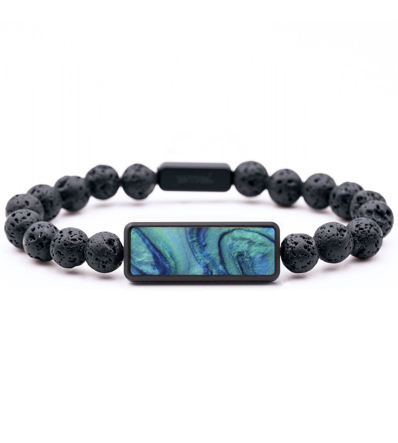 Lava Bead ResinArt Bracelet - Marc (Blue, 816750)