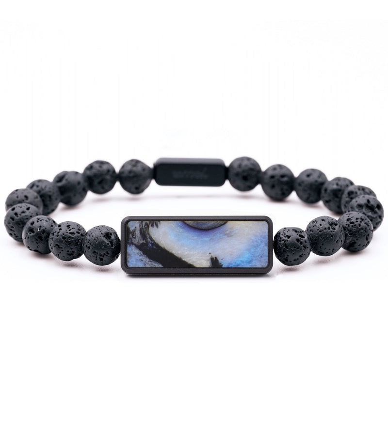Lava Bead ResinArt Bracelet - Gail (Blue, 816769)