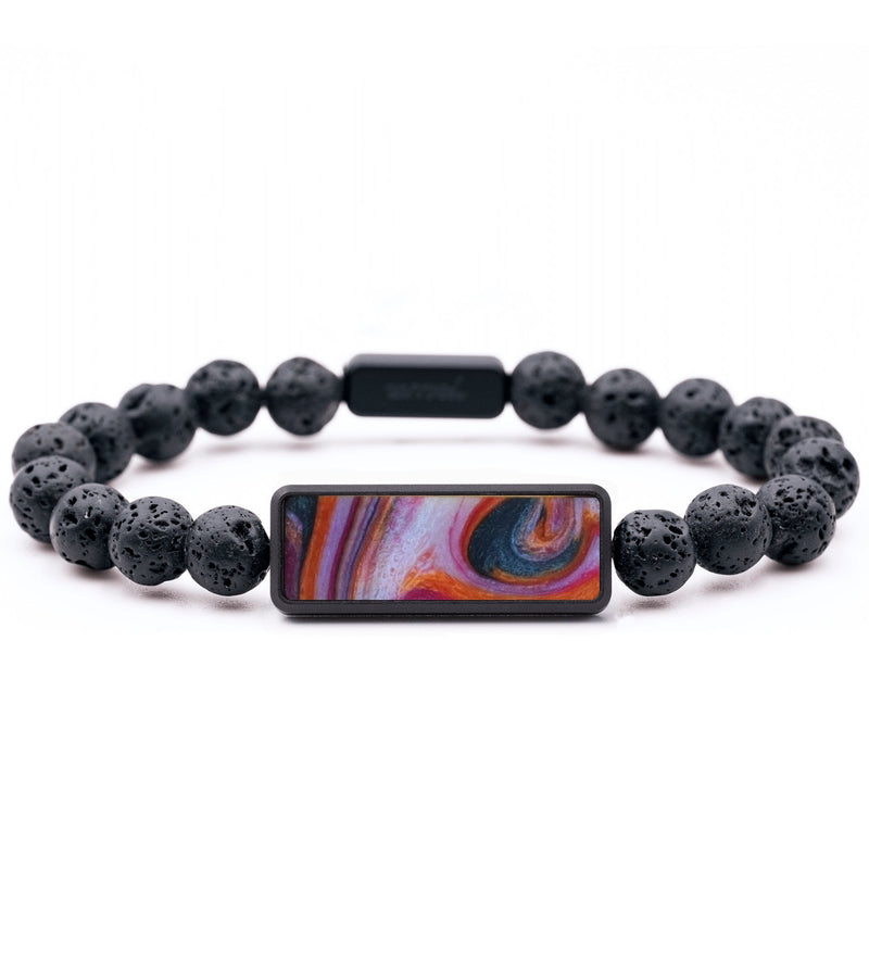 Lava Bead ResinArt Bracelet - Xander (Blue, 816786)