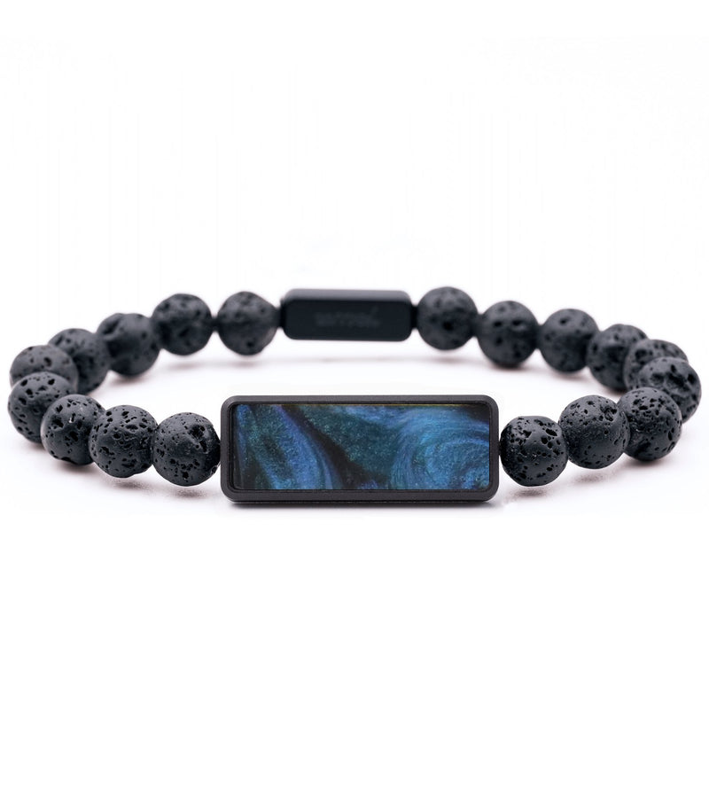 Lava Bead ResinArt Bracelet - Parker (Blue, 816794)