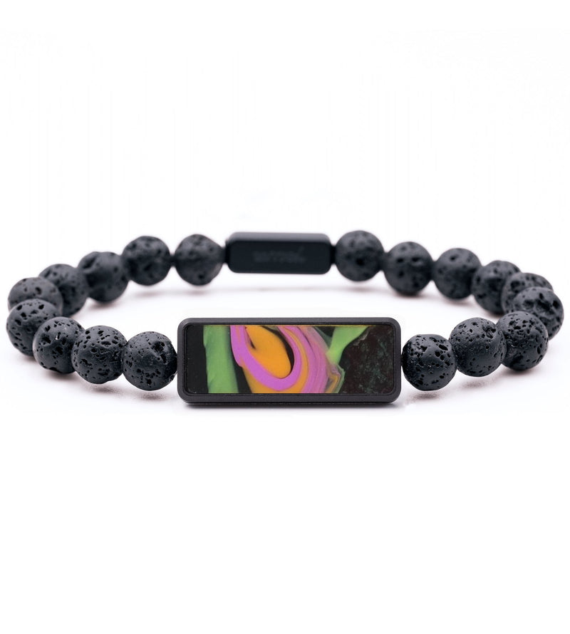 Lava Bead ResinArt Bracelet - Matias (Green, 816804)
