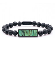Lava Bead ResinArt Bracelet - Laverne (Green, 816841)