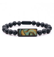 Lava Bead ResinArt Bracelet - Alta (Green, 816843)
