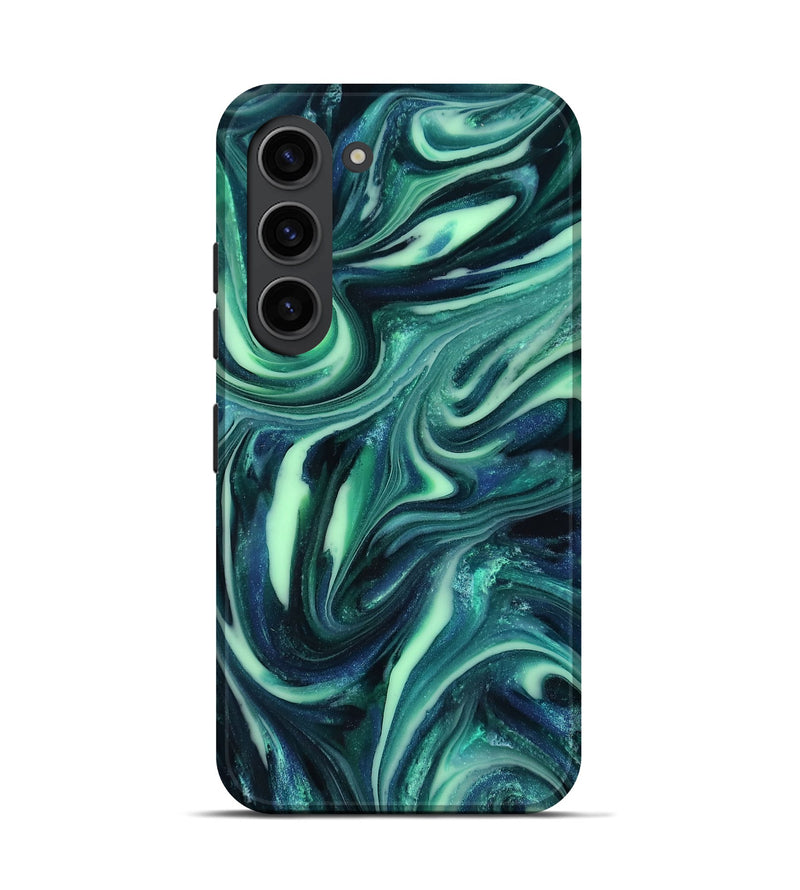Galaxy S23 ResinArt Live Edge Phone Case - Abbey (Green, 816866)