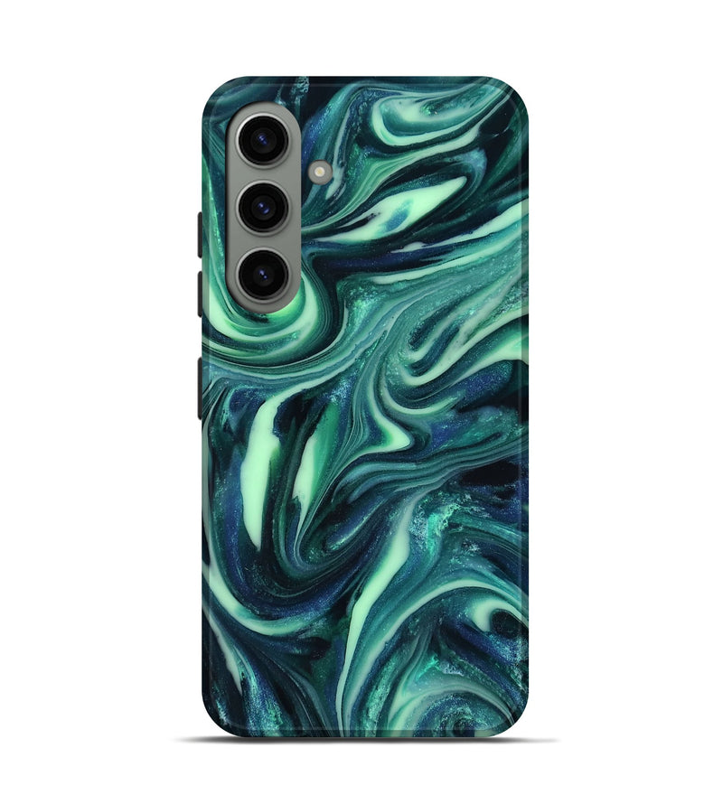 Galaxy S24 ResinArt Live Edge Phone Case - Abbey (Green, 816866)