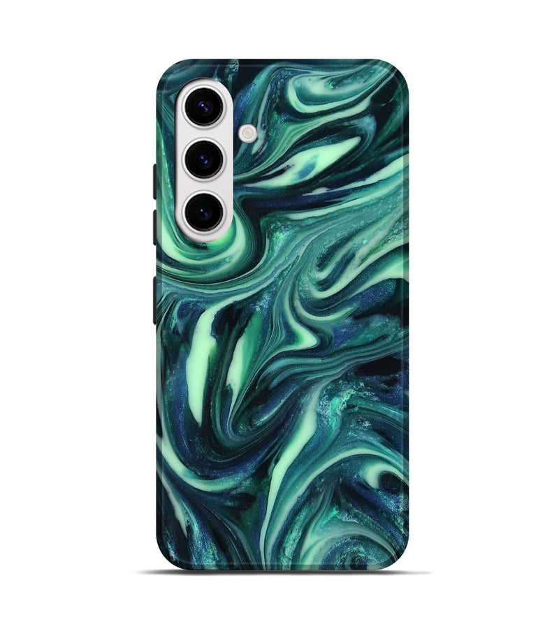 Galaxy S25 ResinArt Live Edge Phone Case - Abbey (Green, 816866)