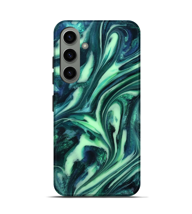 Galaxy S24 ResinArt Live Edge Phone Case - Tony (Green, 816867)