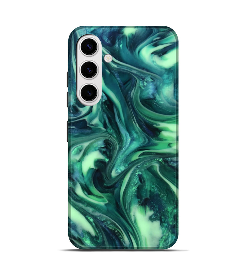 Galaxy S25 ResinArt Live Edge Phone Case - Yousef (Green, 816869)