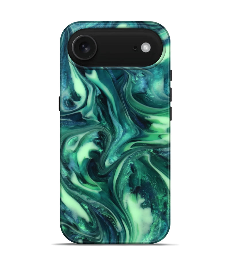 iPhone 17 Air ResinArt Live Edge Phone Case - Yousef (Green, 816869)