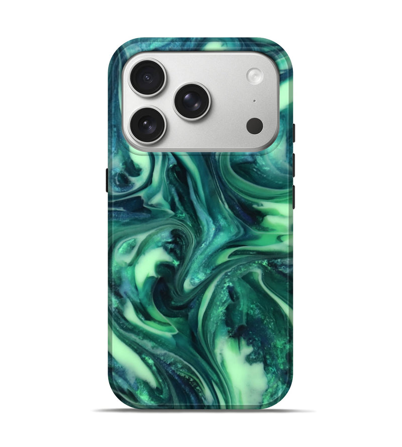 iPhone 17 Pro ResinArt Live Edge Phone Case - Yousef (Green, 816869)