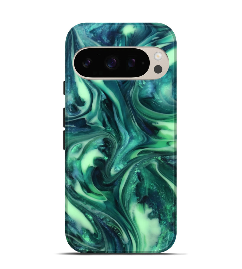 Pixel 10 Pro ResinArt Live Edge Phone Case - Yousef (Green, 816869)