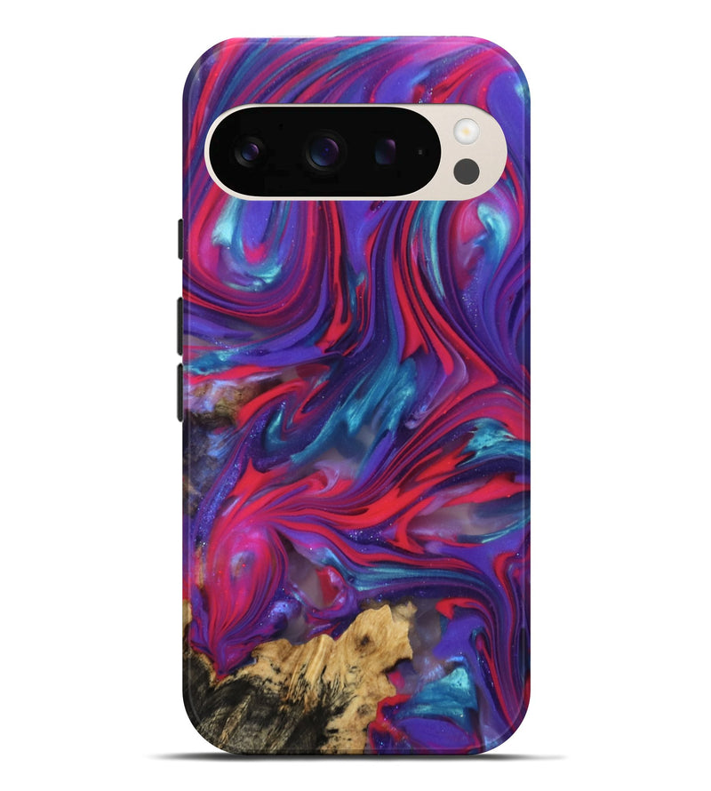 Pixel 10 Pro XL Wood Live Edge Phone Case - Newell (Neon, 816871)