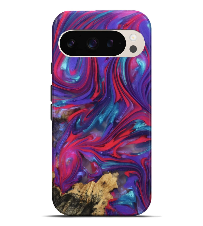 Pixel 9 Pro XL Wood Live Edge Phone Case - Newell (Neon, 816871)
