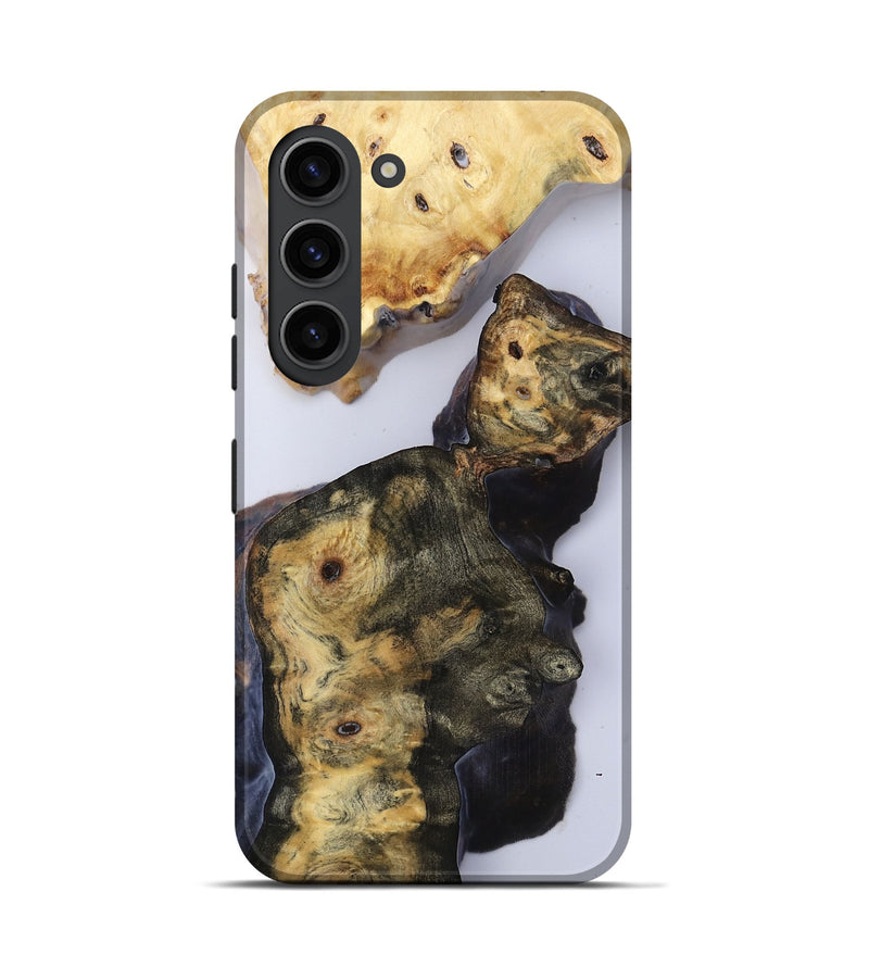 Galaxy S23 Wood Live Edge Phone Case - Sierra (Clear, 816877)
