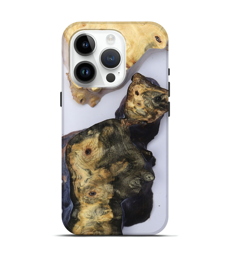 iPhone 15 Pro Wood Live Edge Phone Case - Sierra (Clear, 816877)