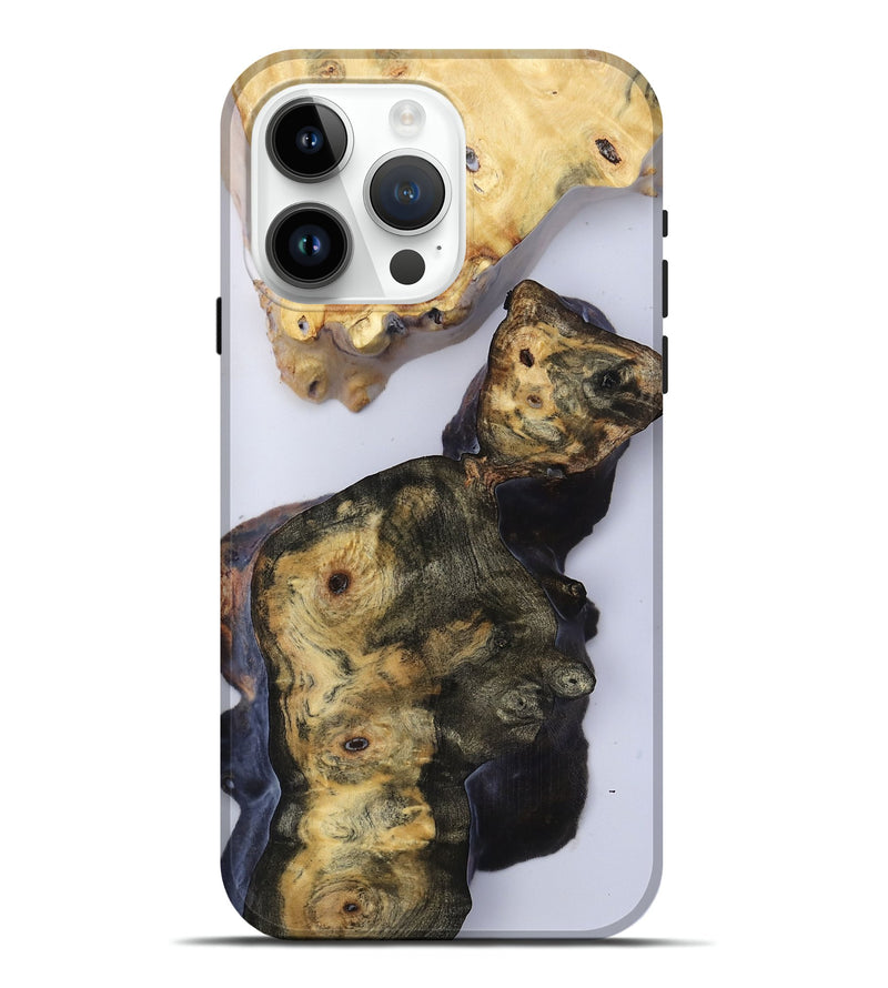 iPhone 15 Pro Max Wood Live Edge Phone Case - Sierra (Clear, 816877)